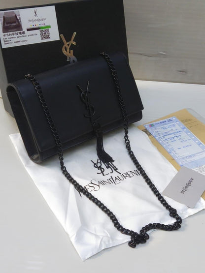 YSL High Quality Women Crossbody Bag – Elegant & Iconic (Black)