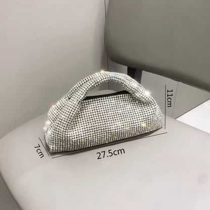 Unique Bridal Women Bag – Hand & Shoulder Chain Carry (Black)