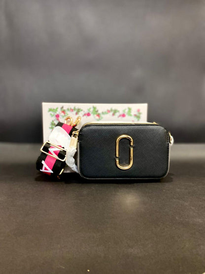 MARK JACOBS – Premium Crossbody Bag (Black/White)