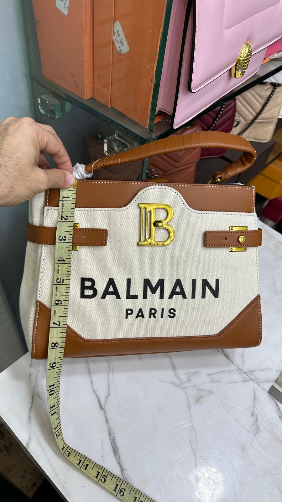 BALMAIN PARIS – AAA Swiss Mirror Copy (Maroon/White)