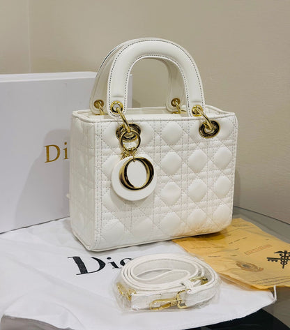 DIOR – Medium Lady Dior My ABCDior Bag ✨ (White)