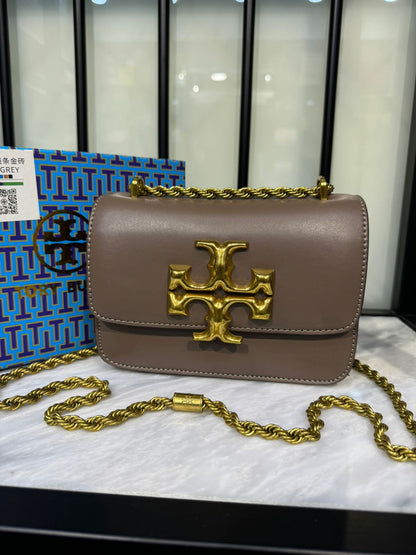 Tory Burch Small Eleanor Bag – Elegant, Compact & Iconic (Brown 1)