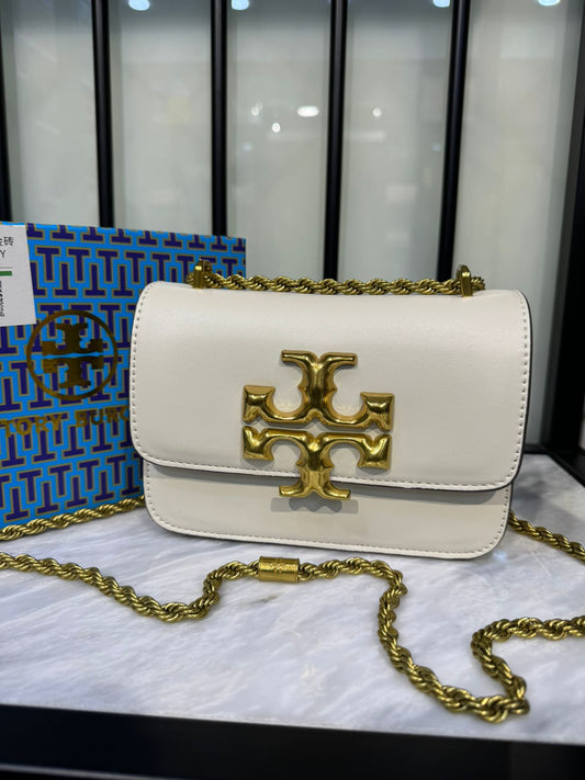 Tory Burch Small Eleanor Bag – Elegant, Compact & Iconic (White)
