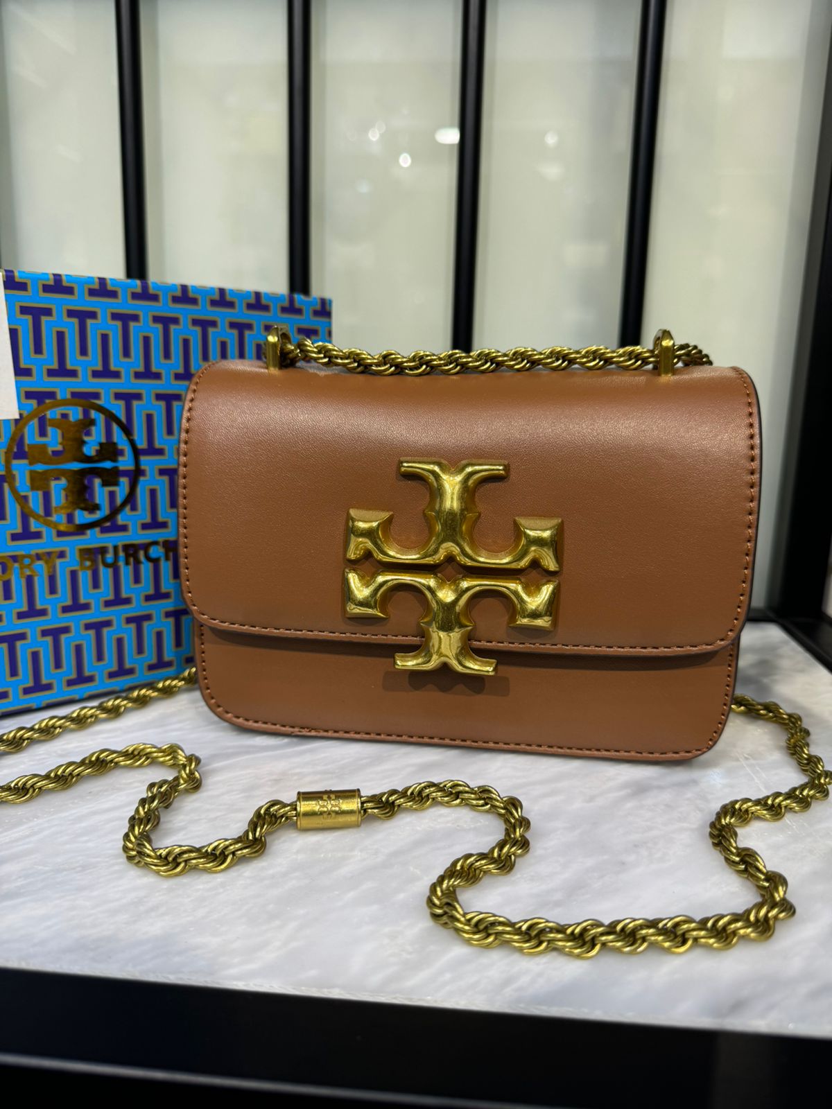Tory Burch Small Eleanor Bag – Elegant, Compact & Iconic (Brown 2)
