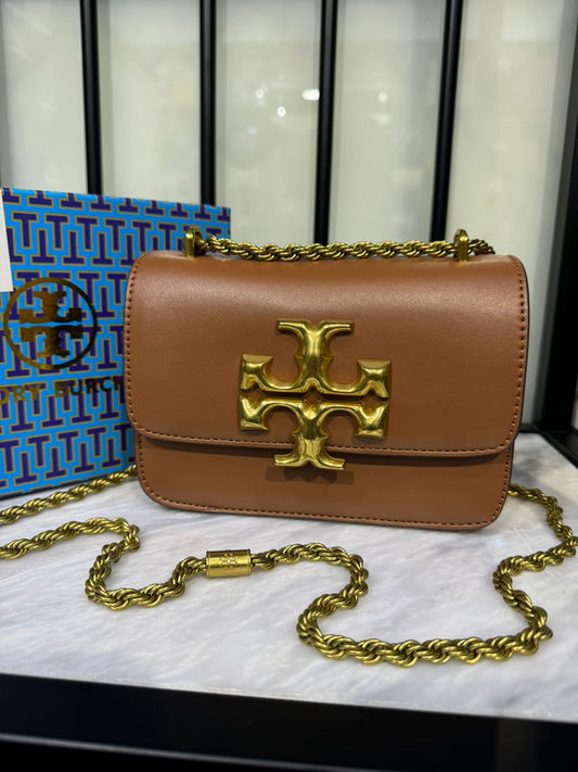 Tory Burch Small Eleanor Bag – Elegant, Compact & Iconic (Brown 2)