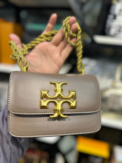 Tory Burch Small Eleanor Bag – Elegant, Compact & Iconic (Brown 1)