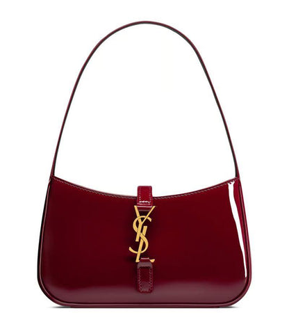 SAINT LAURENT – Le 5 à 7 Hobo Shoulder Bag  (Maroon)