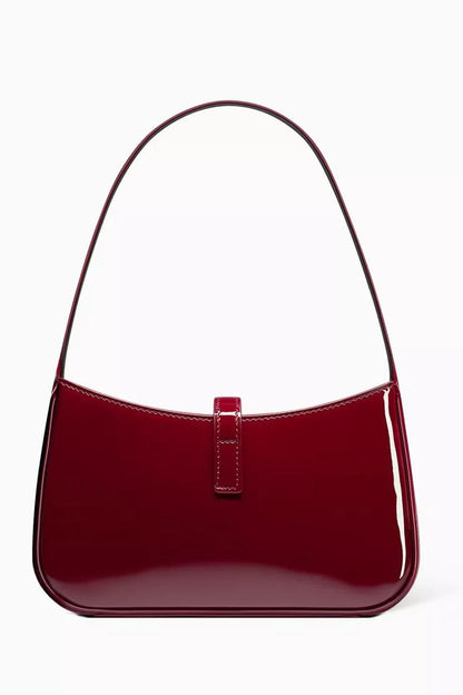 SAINT LAURENT – Le 5 à 7 Hobo Shoulder Bag  (Maroon)