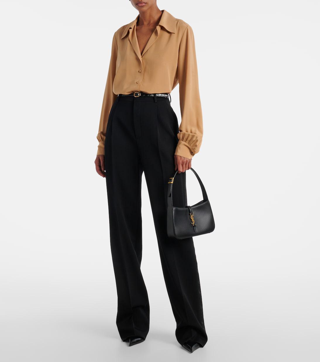 SAINT LAURENT – Le 5 à 7 Hobo Shoulder Bag (Black Matt)