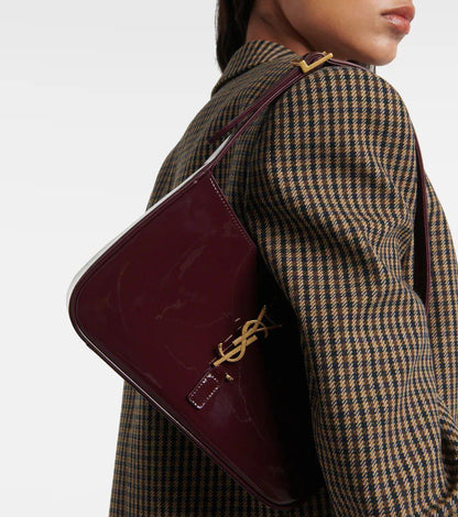 SAINT LAURENT – Le 5 à 7 Hobo Shoulder Bag  (Maroon)