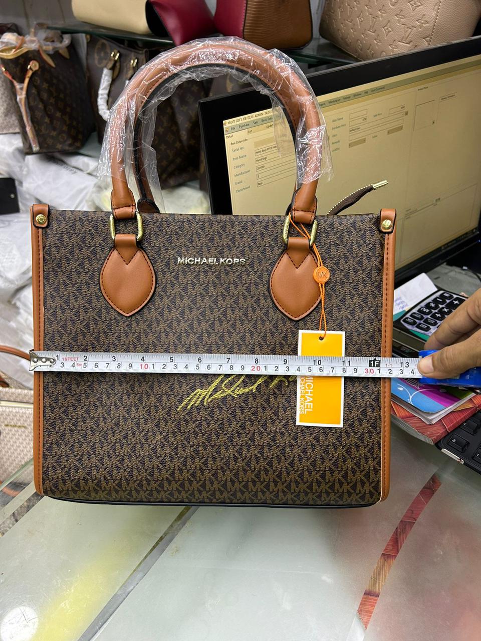 MICHAEL KORS – Premium Tote Bag (Brown/White)