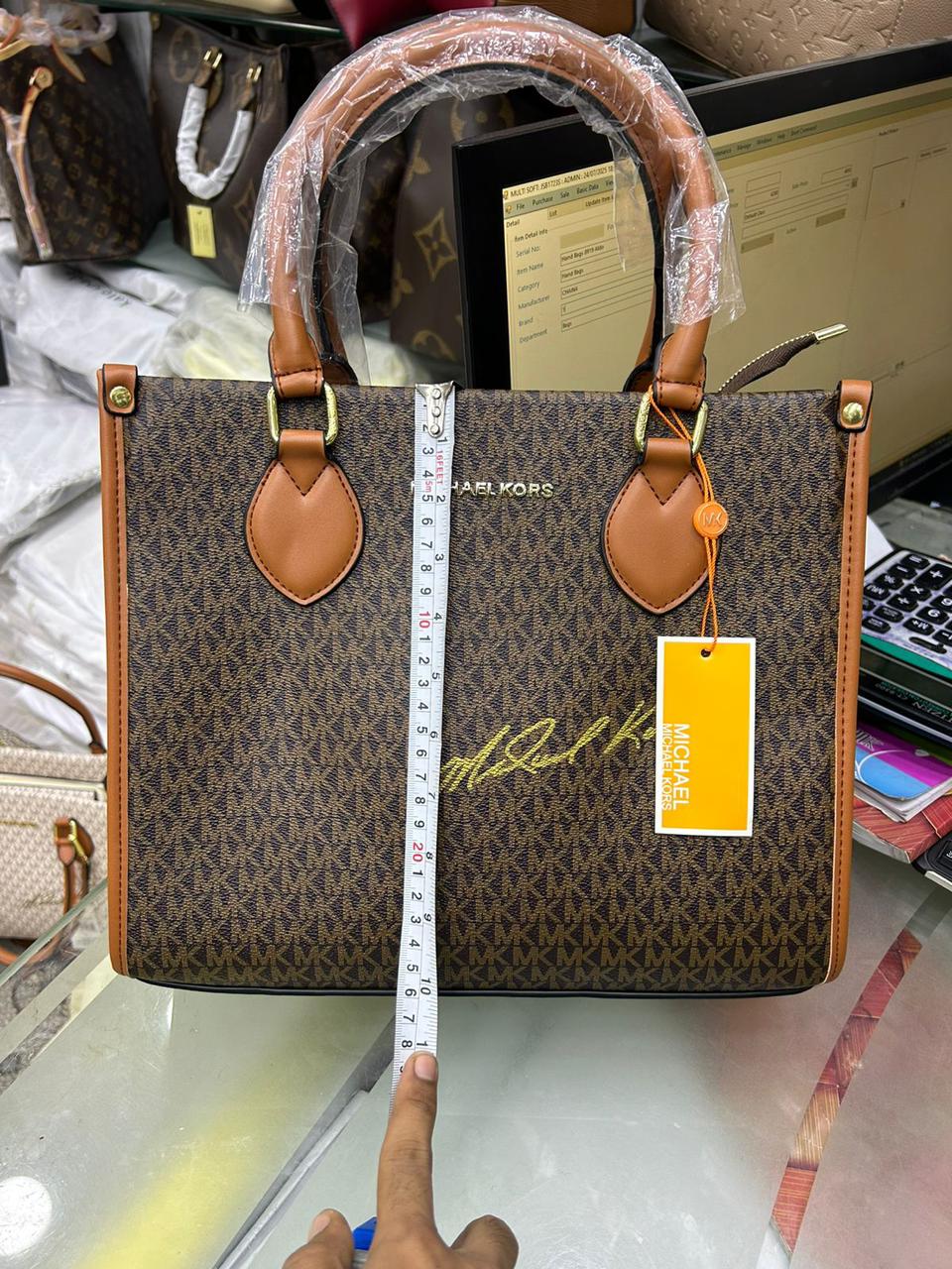 MICHAEL KORS – Premium Tote Bag (Brown/White)