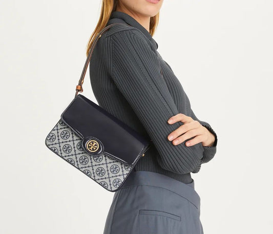 TORY BURCH – Crossbody Bag with Long Belt (Blue)