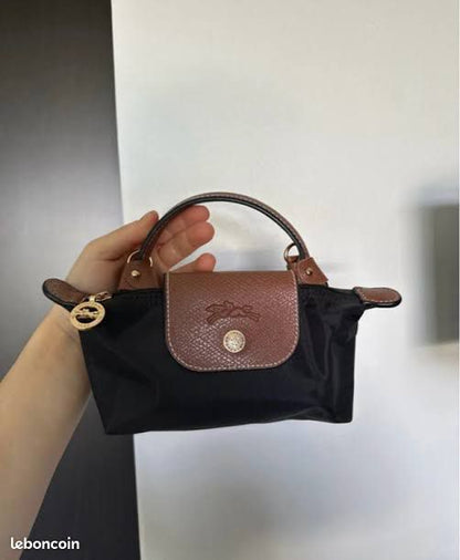 LONGCHAMP Mini Bag – Chic & Compact (Black/Brown)