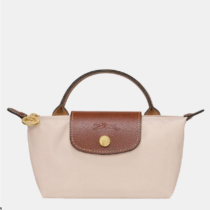 LONGCHAMP Mini Bag – Chic & Compact (White/Brown)