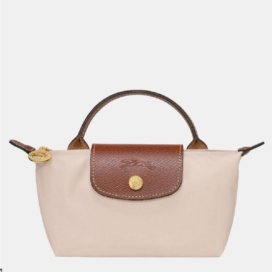 LONGCHAMP Mini Bag – Chic & Compact (White/Brown)