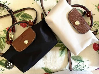 LONGCHAMP Mini Bag – Chic & Compact (White/Brown)