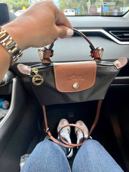 LONGCHAMP Mini Bag – Chic & Compact (Black/Brown)