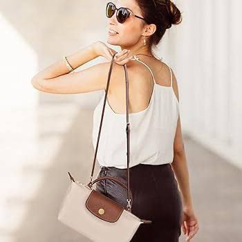 LONGCHAMP Mini Bag – Chic & Compact (White/Brown)