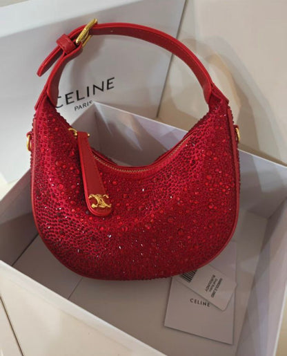 CELINE – Fancy Crossbody Bag (Maroon)
