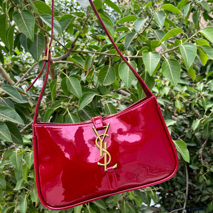 YSL Hobo Crossbody Bag – Chic & Iconic (Red)