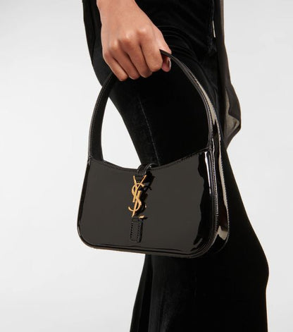 YSL Hobo Crossbody Bag – Chic & Iconic (Black Shine)