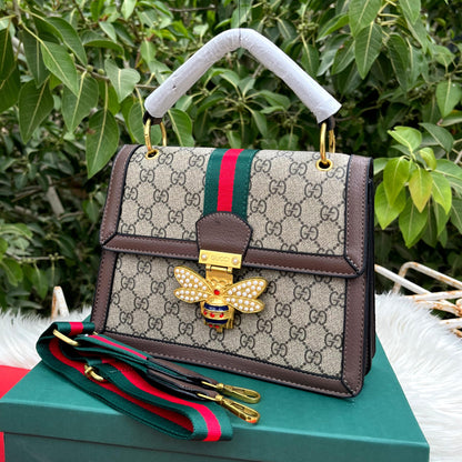 GUCCI – Queen Margaret Tote (Brown/Gold)