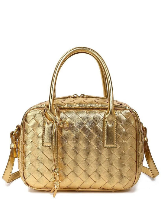 Bottega Veneta – Small Crossbody Bag (Gold)