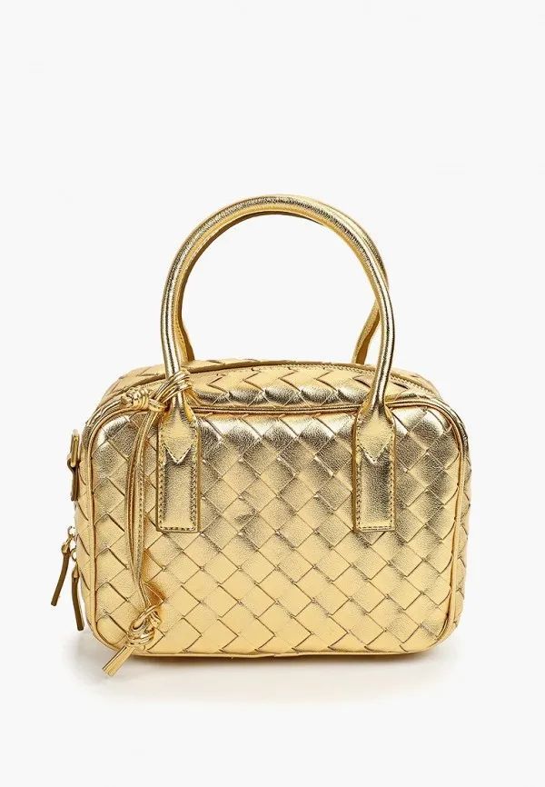Bottega Veneta – Small Crossbody Bag (Gold)