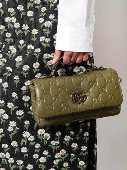 GUCCI GG Milano Mini Women Bag – Luxury Handbag with Chain Strap(Green)