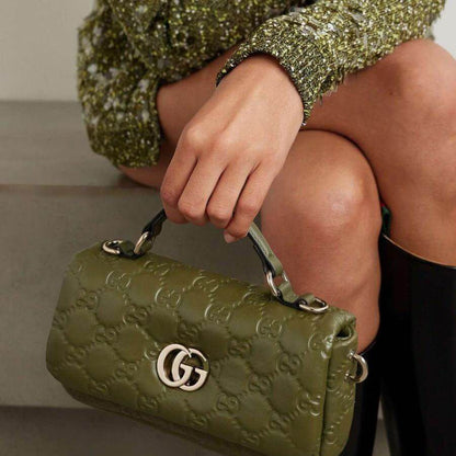 GUCCI GG Milano Mini Women Bag – Luxury Handbag with Chain Strap(Green)