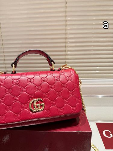 GUCCI GG Milano Mini Women Bag – Luxury Handbag with Chain Strap(Red)