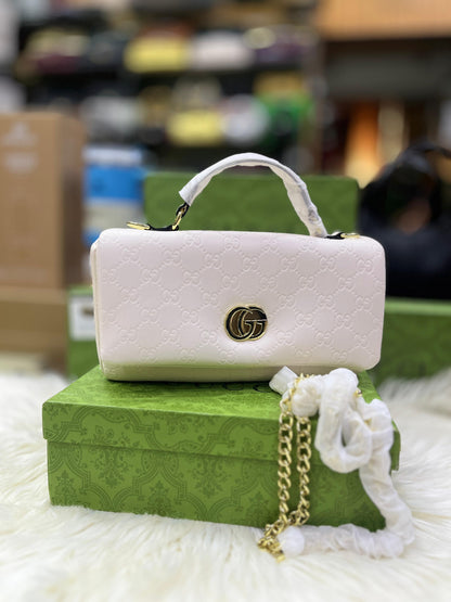 GUCCI GG Milano Mini Women Bag – Luxury Handbag with Chain Strap(White)