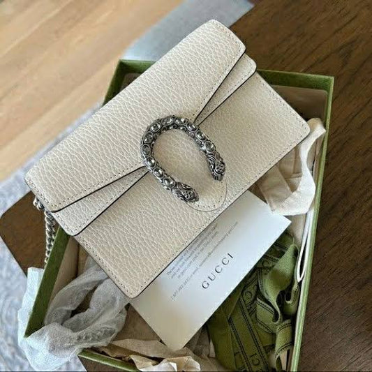Gucci Dionysus White Women Bag – Premium Quality with Complete Box (Cream)