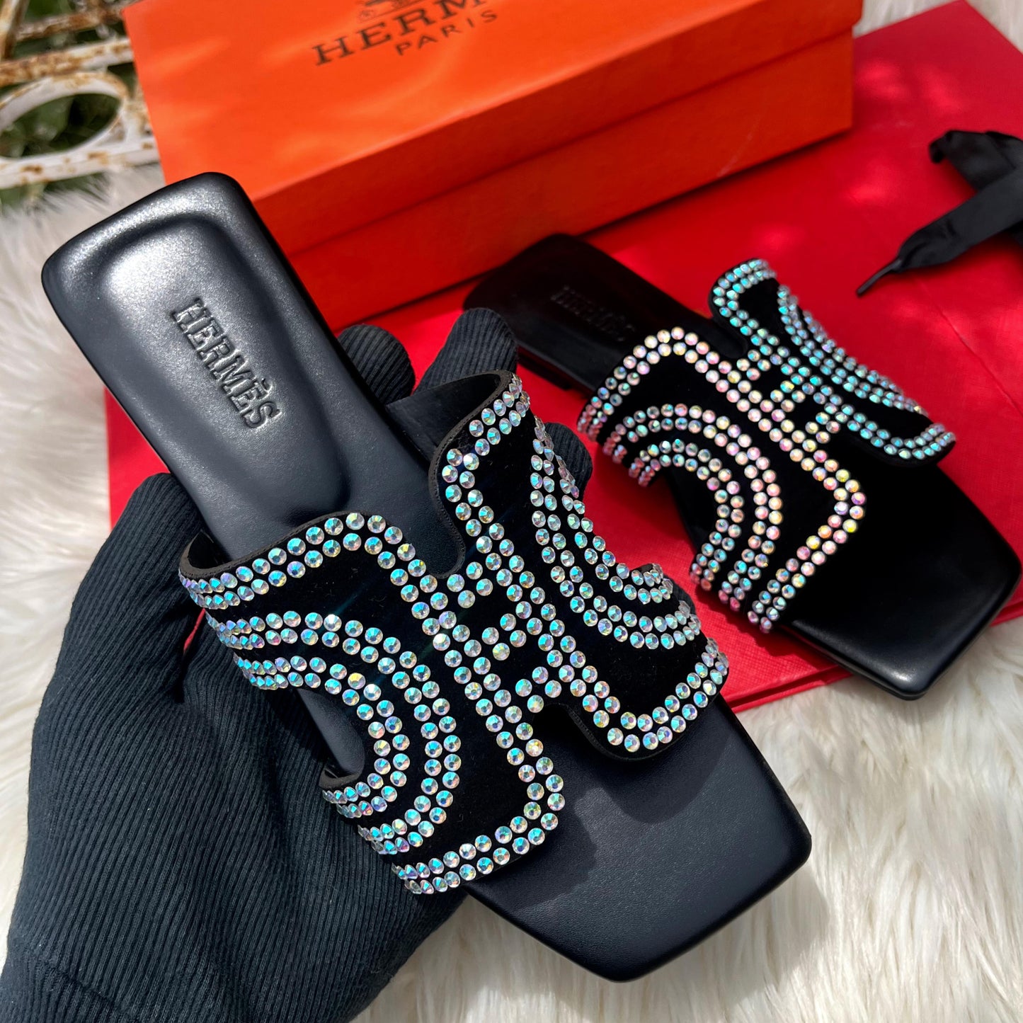 Hermes Flat Slides Women Sandals – Luxury with Brand Box
