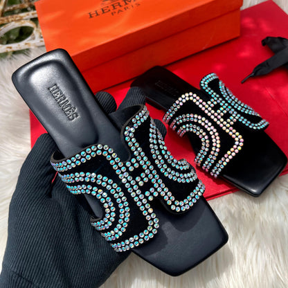 Hermes Flat Slides Women Sandals – Luxury with Brand Box