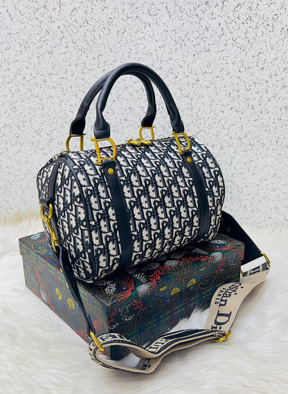 Dior Brand Duffle Women Bag – Premium Quality with Box & Dust Bag (Black)