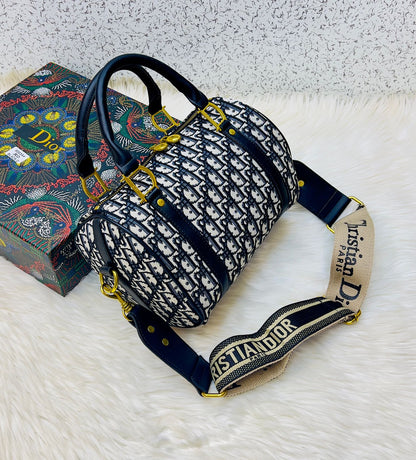 Dior Brand Duffle Women Bag – Premium Quality with Box & Dust Bag (Black)