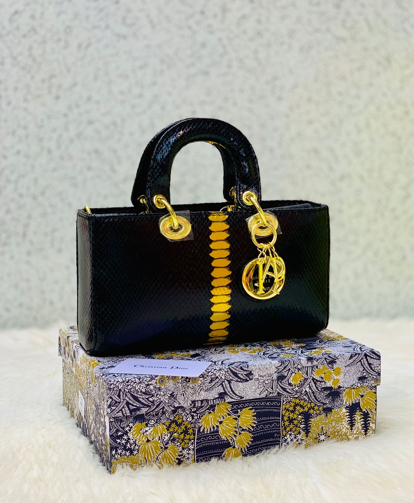 New Design Dior Brand Official Model Women Bag – With Dust Bag & Box (Black)