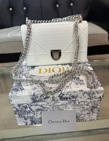 DIOR Mini Women Bag – AAA Premium Copy with Brand Box & Dust Bag (White)