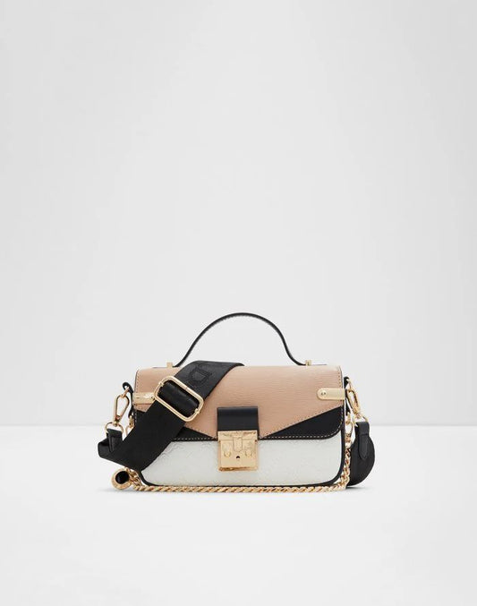 ALDO Official Model Handbag – AAA Quality with Chain & Belt(Peach/White)