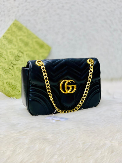 GUCCI Marmont – Official Model | Premium Quality with Dust Bag & Box(Black)
