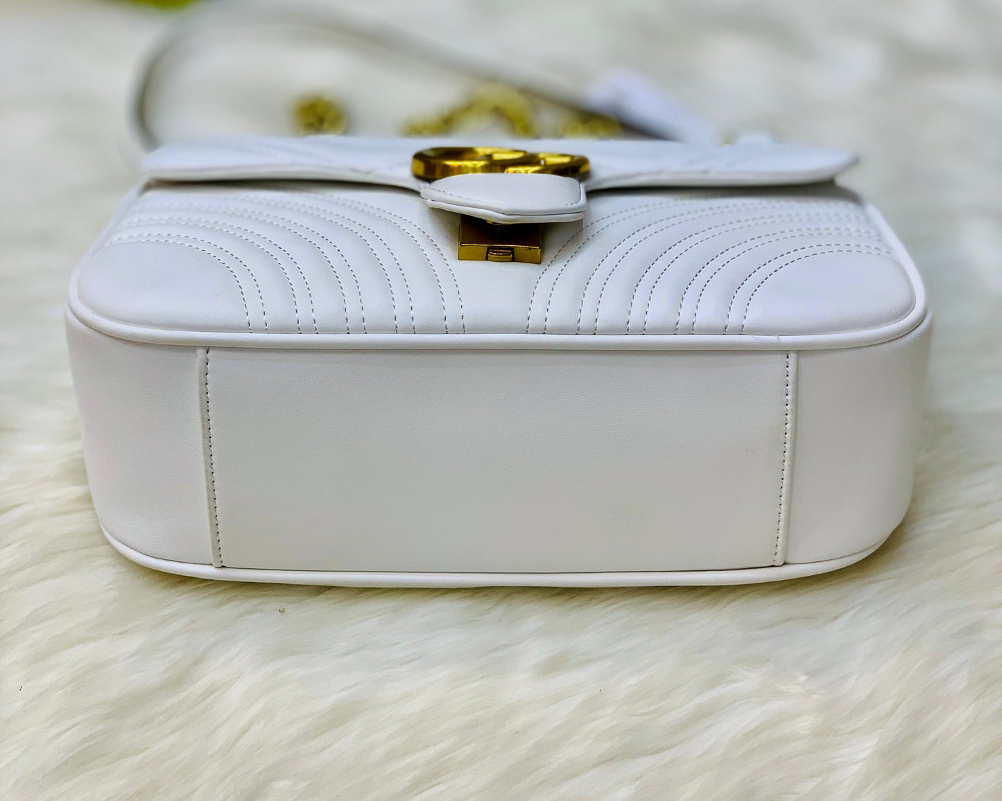 GUCCI Marmont – Official Model | Premium Quality with Dust Bag & Box(White)