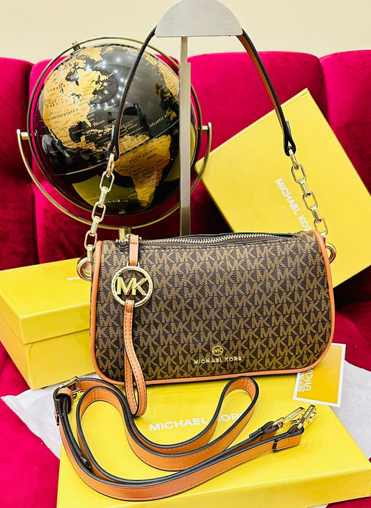 Michael Kors – AAA Quality | Embossed Branding | With Brand Box & Dust Bag(Brown)