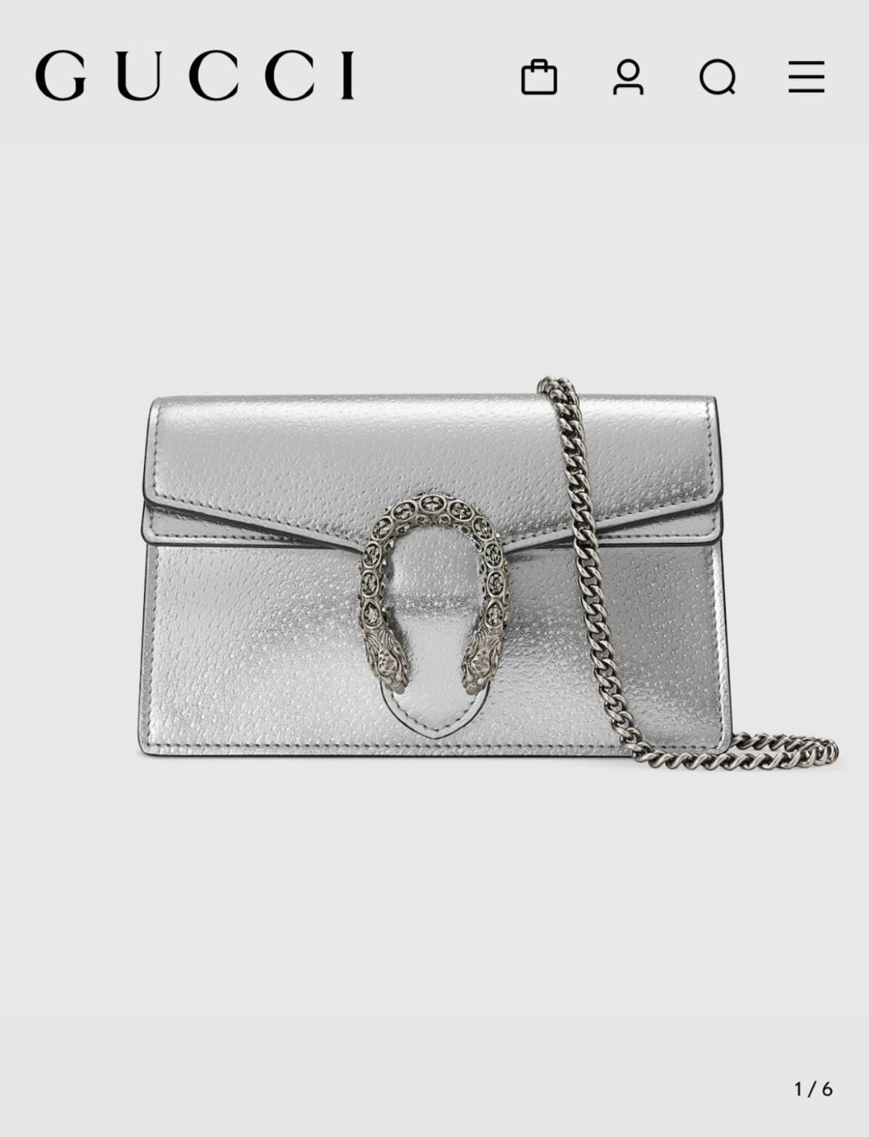 GUCCI DIONYSUS MINI – Women Bag (Master Series)(Silver)