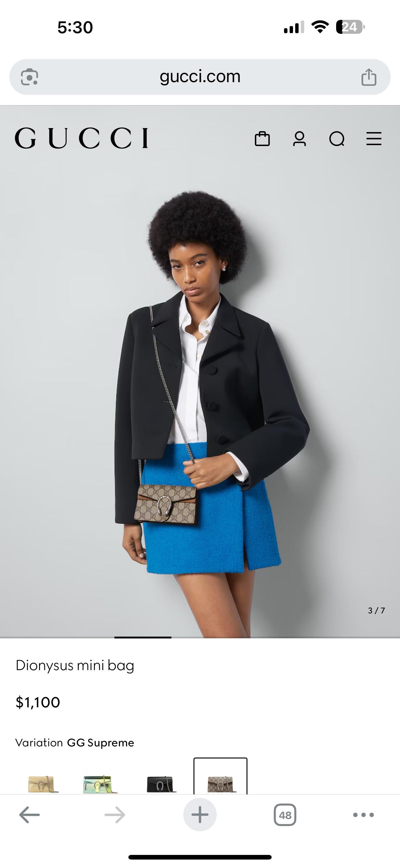 GUCCI DIONYSUS MINI – Women Bag (Master Series)(Beige)
