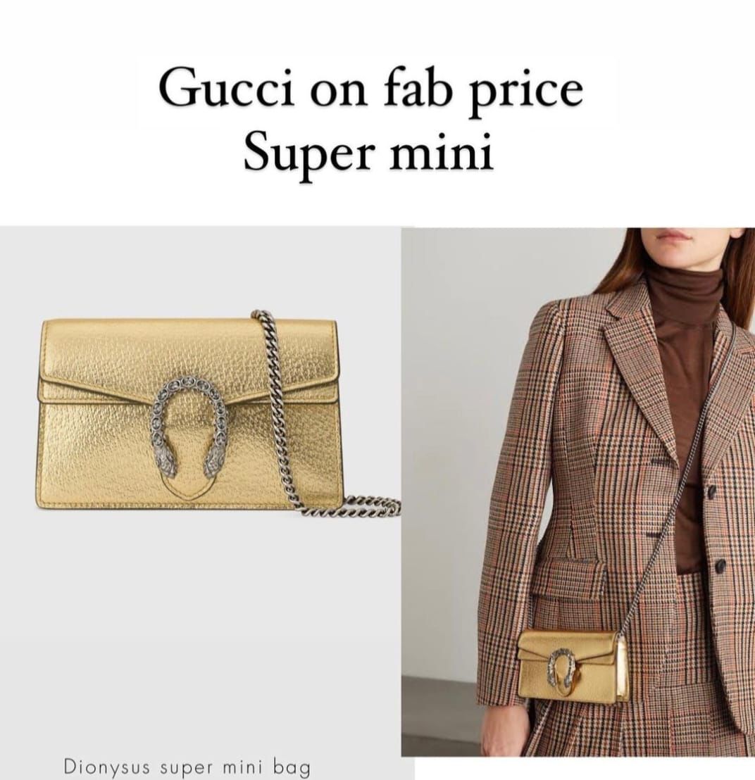 GUCCI DIONYSUS MINI – Women Bag (Master Series)(Gold)