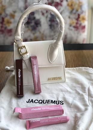 Jacquemus Le Chiquito Moyen Boucle – Luxury Women Bag(White)