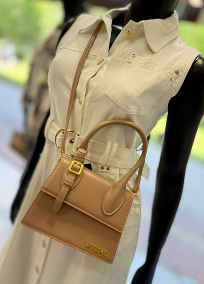 Jacquemus Le Chiquito Moyen Boucle – Luxury Women Bag(Beige)