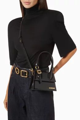 Jacquemus Le Chiquito Moyen Boucle – Luxury Women Bag(Black)